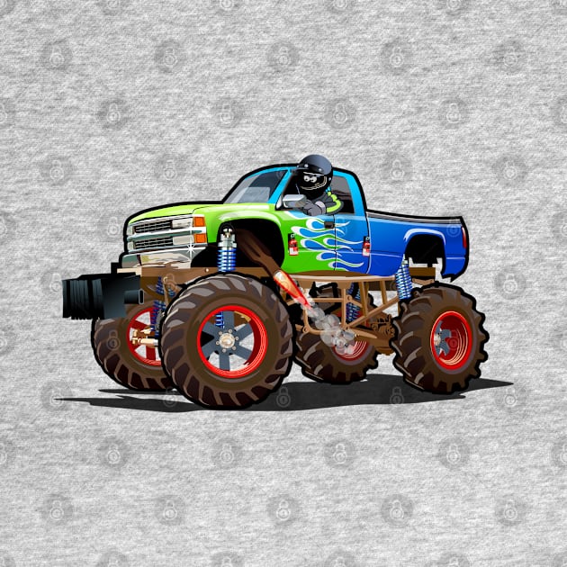 Cartoon Monster truck by Mechanik